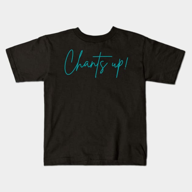 Chants Up! Coastal Carolina University cursive trendy cute Kids T-Shirt by LFariaDesign